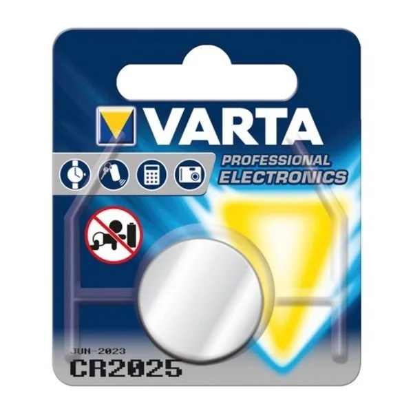 Knoopcel batterij Varta CR2025 Lithium 3V