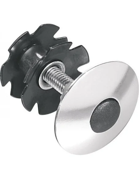 Balhoofdplug Ergotec 1-1/8" - zilver