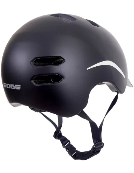 Fietshelm Edge Urban E-bike Pedelec Medium (54-58cm) - zwart - NTA 8776 keurmerk (bromfiets & speed pedelec)