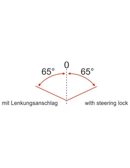 Balhoofdset Ergotec A118AC-ES ahead met 65° stuurblokkade 1 1/8" zonder draad - zwart