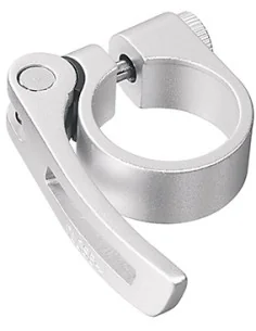 Zadelpenklem Ergotec SCQ-080 ø34,9 mm aluminium met snelspanner - zilver