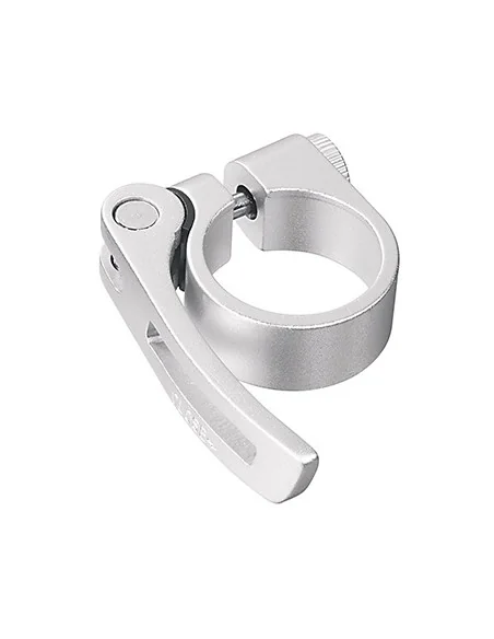 Zadelpenklem Ergotec SCQ-080 ø34,9 mm aluminium met snelspanner - zilver