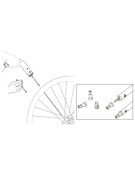 Nippelspanner IceToolz 12S4 voor hoge velg (voor boormachine)
