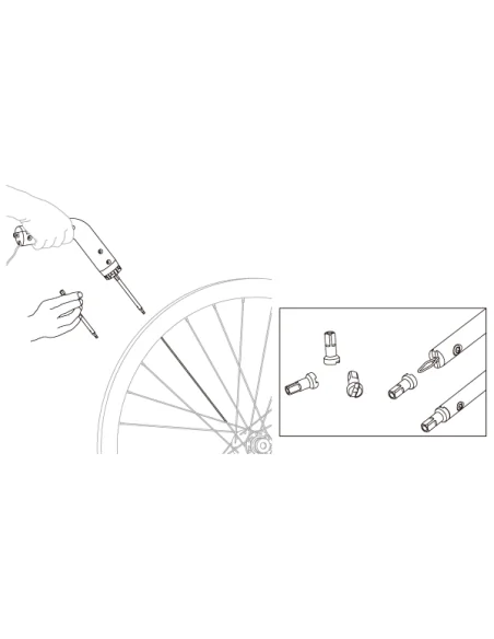 Nippelspanner IceToolz 12S4 voor hoge velg (voor boormachine)