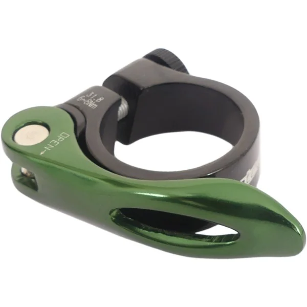 Zadelpenklem Ergotec SCQ-0100 ø31,8 mm aluminium met snelspanner - zwart/groen