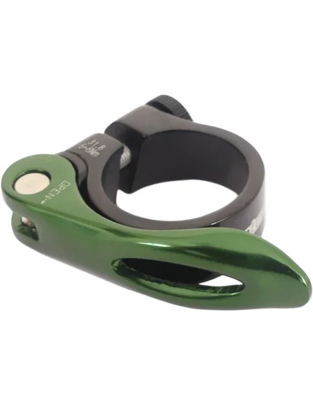 Zadelpenklem Ergotec SCQ-0100 ø31,8 mm aluminium met snelspanner - zwart/groen