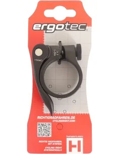 Zadelpenklem Ergotec SCQ-0100 ø34,9 mm aluminium met snelspanner - zwart