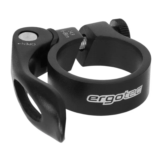 Zadelpenklem Ergotec SCQ-0100 ø34,9 mm aluminium met snelspanner - zwart