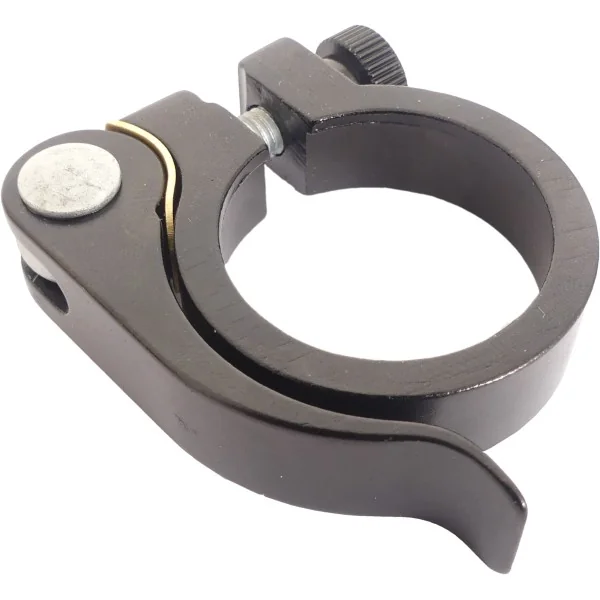 Zadelpenklem Ergotec SCQ-030 ø28,6 mm aluminium met snelspanner - zwart