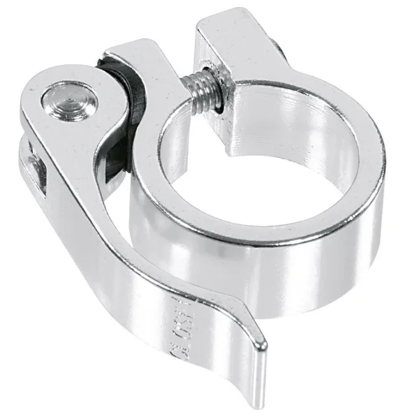 Zadelpenklem Ergotec SCQ-030 ø28,6 aluminium met snelspanner - zilver