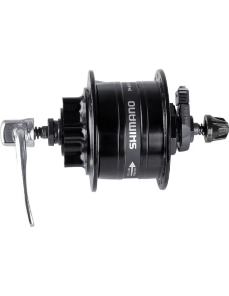 Dynamonaaf 36 gaats Shimano HD-3D32 3 Watt - voor 6-bouts remschijf - snelspanner - zwart