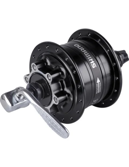 Dynamonaaf 36 gaats Shimano HD-3D32 3 Watt - voor 6-bouts remschijf - snelspanner - zwart
