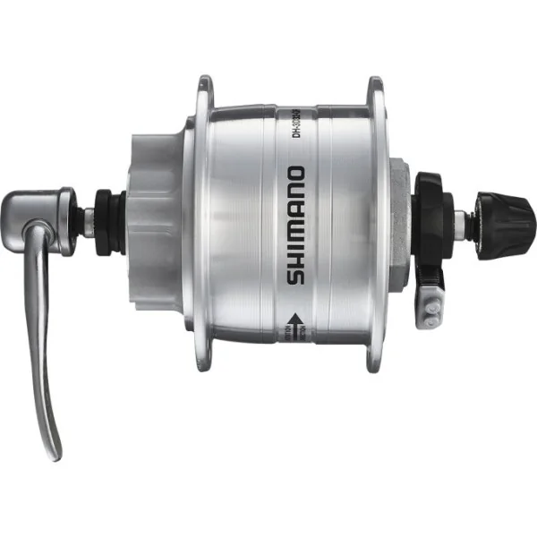 Dynamonaaf 36 gaats Shimano HD-3D32 3 Watt - voor 6 bouts remschijf - snelspanner - zilver