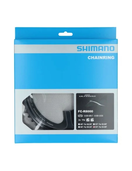 Kettingblad Shimano Ultegra FC-R8000 2x11 speed - 53 tands (MW) - zwart