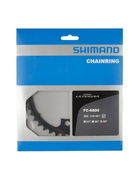 Kettingblad 39T Shimano Ultegra FC-6800 (MD) 2x11 speed - zwart