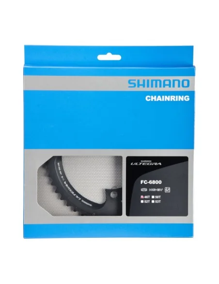 Kettingblad 46T Shimano Ultegra FC-6800 (MB) 2x11 speed - donkergrijs