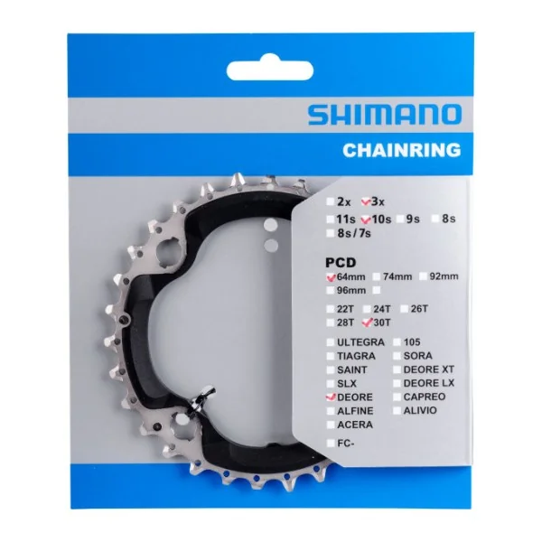 Kettingblad 30T Shimano Deore FC-M6000 3x10 speed