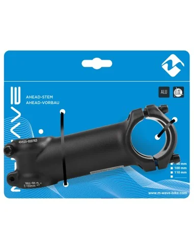 A-head stuurpen Zoom 28,6/ 100 / 31,8 mm - zwart