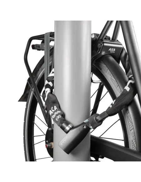 Kettingslot Axa Absolute 8-110 met polyester hoes - zwart