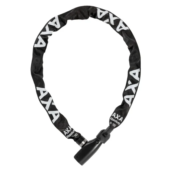Kettingslot Axa Absolute 8-110 met polyester hoes - zwart