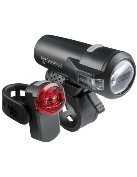 Verlichtingsset Axa Compactline 20 USB oplaadbaar