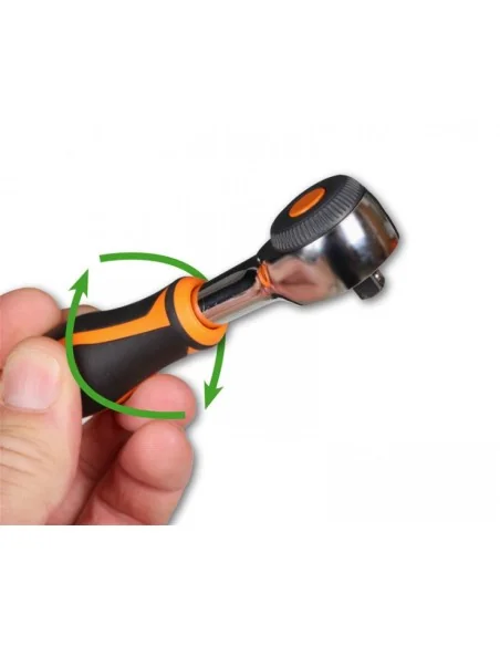 3/8" omschakelbare ratel Beta Tools met draaibare handgreep