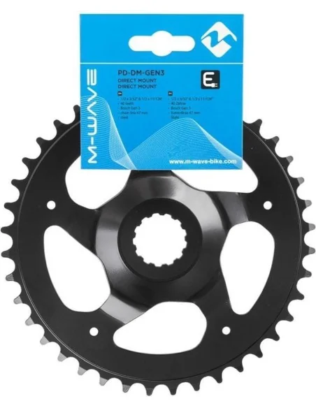 Kettingblad M-Wave E-Bike Bosch-3 38T - zwart