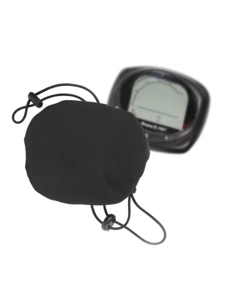 Beschermhoes voor stuurdisplay E-bike Mirage - trekkoord met gespen max.11x 8 cm - zwart