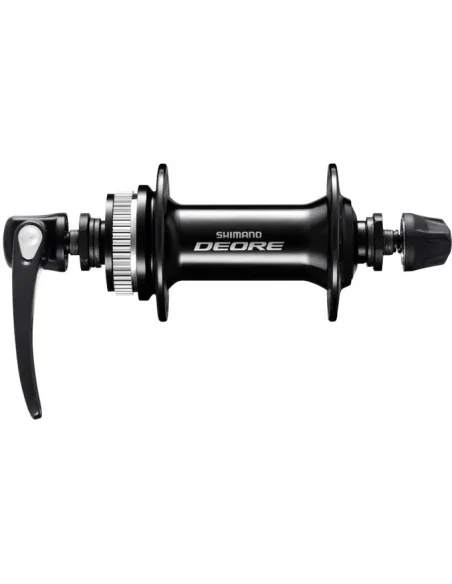 Voornaaf Shimano Deore HB-M6000 - 36 gaats - 100 mm inbouwbreedte - met snelspanner - zwart
