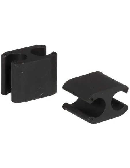 Kabelclips Elvedes Duo PVC voor Shimano Di2 5,0 mm + 2,5 mm - zwart (50 stuks)