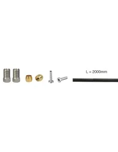 Remleidingset Elvedes vervanger voor Shimano SM-BH90 - extra soepel - 2 meter met aansluitmateriaal M8 x 0,75