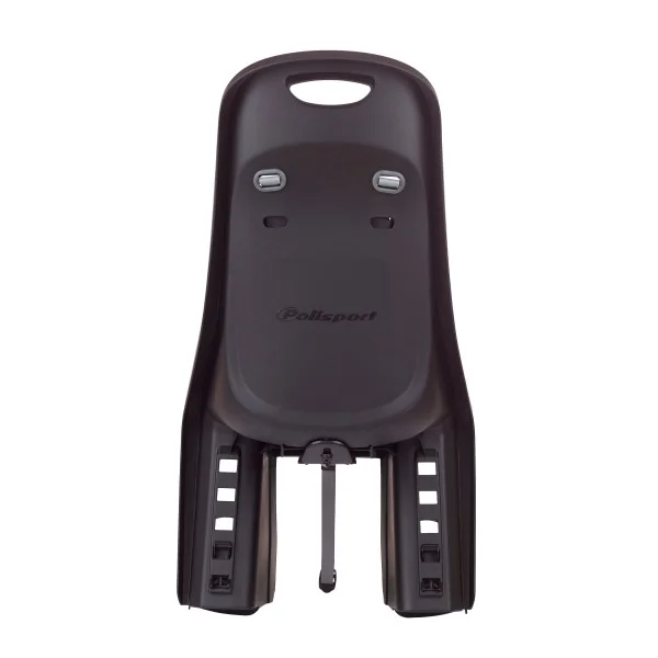 Kinderzitje achter Polisport Bubbly Maxi+ - met een MIK HD compatible dragerbevestiging - zwart / donkergrijs