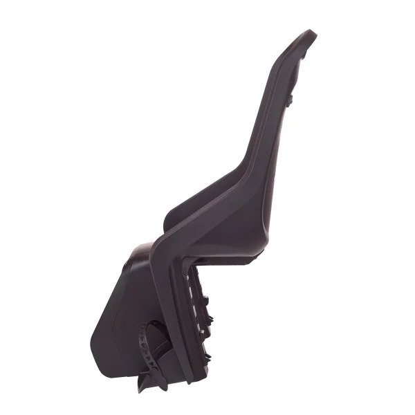 Kinderzitje achter Polisport Bubbly Maxi+ - met een MIK HD compatible dragerbevestiging - zwart / donkergrijs