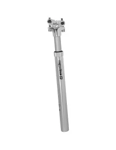 Telescopische verende zadelpen Ergotec SP-5.0 ø27.2 mm / 350 mm - zilver