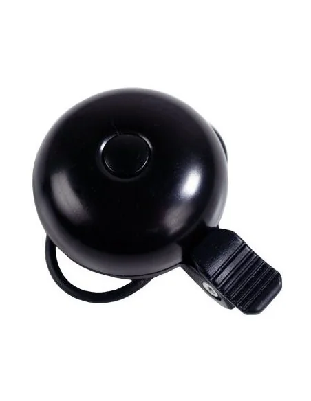 Fietsbel Simson Race met rubberen elastische bevestiging - zwart