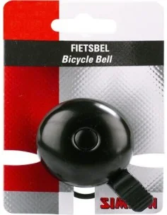 Fietsbel Simson Race met rubberen elastische bevestiging - zwart 2