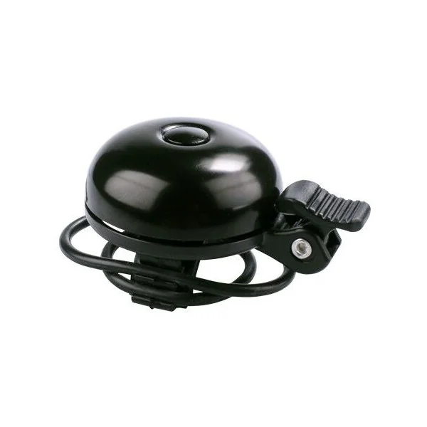 Fietsbel Simson Race met rubberen elastische bevestiging - zwart