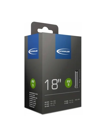 Binnenband Schwalbe AV5 18" / 32/47-355/400 - 40mm ventiel