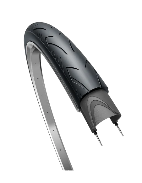 Buitenband Edge City Range Basic 28 x 1.40" / 37-622 - zwart met reflectie