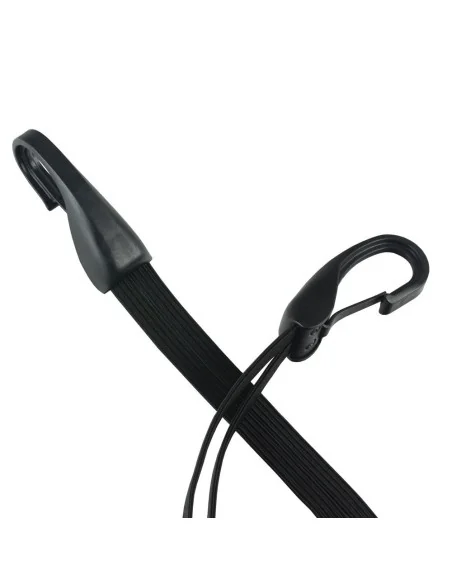 Snelbinder Duo Widek met 2 binders en grote veiligheidshaak - 57 cm - zwart