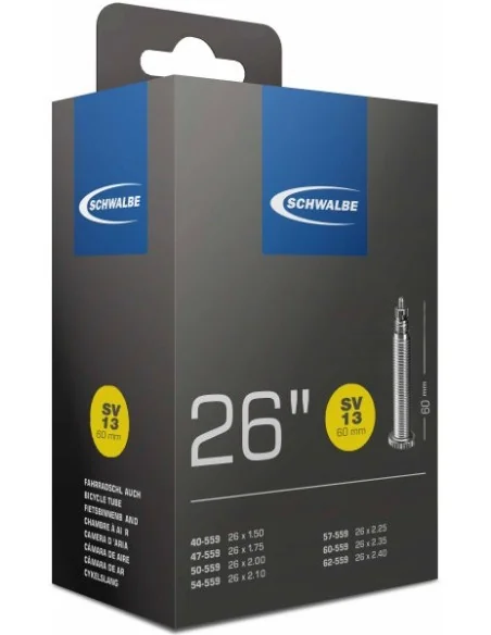 Binnenband 40-62-559 Schwalbe SV13+ 26" - 60mm ventiel