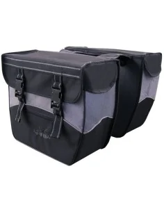 Dubbele fietstas Greenlands 34 liter 35 x 31 x 16 cm (2x) - zwart/wit