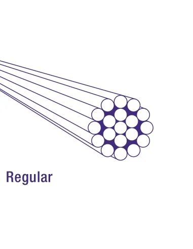 Schakel binnenkabel Elvedes 2250mm RVS Ø1,1mm N-nippel Ø4 × 4 (100 stuks) - Zilver
