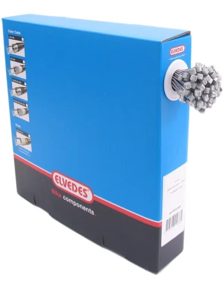 Schakel binnenkabel Elvedes 2250mm RVS Ø1,1mm N-nippel Ø4 × 4 (100 stuks) - Zilver