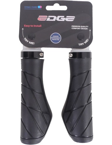 Handvatset Edge Urban - 135/135mm - met lockring - zwart