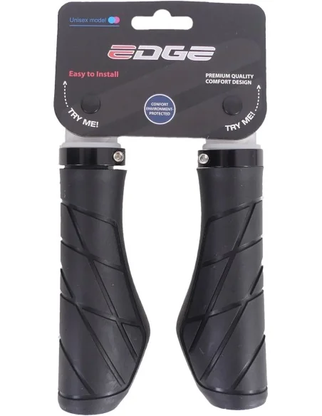 Handvatset Edge Urban - 135/135mm - met lockring - zwart