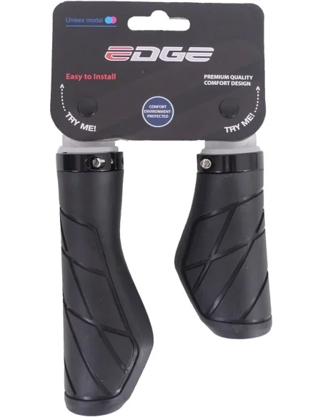 Handvatset Edge Urban - 135/95mm - Met lockring - zwart
