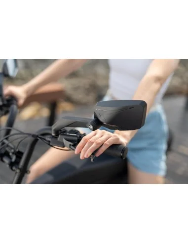 Spiegel links Edge E-bike Luxe met klem - extra groot en licht dimmend glas