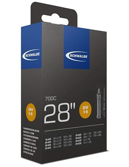 Binnenband Schwalbe DV15 28" / 18/28-622/630 - 40mm ventiel