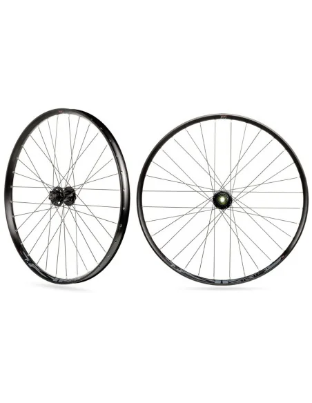 Wielset Rodi TRYP 35 27.5" / 650B met boost steekas 15x110 en 12x148 - 6 bouts remschijfbevestiging - 8/9/10/11 speed - zwart